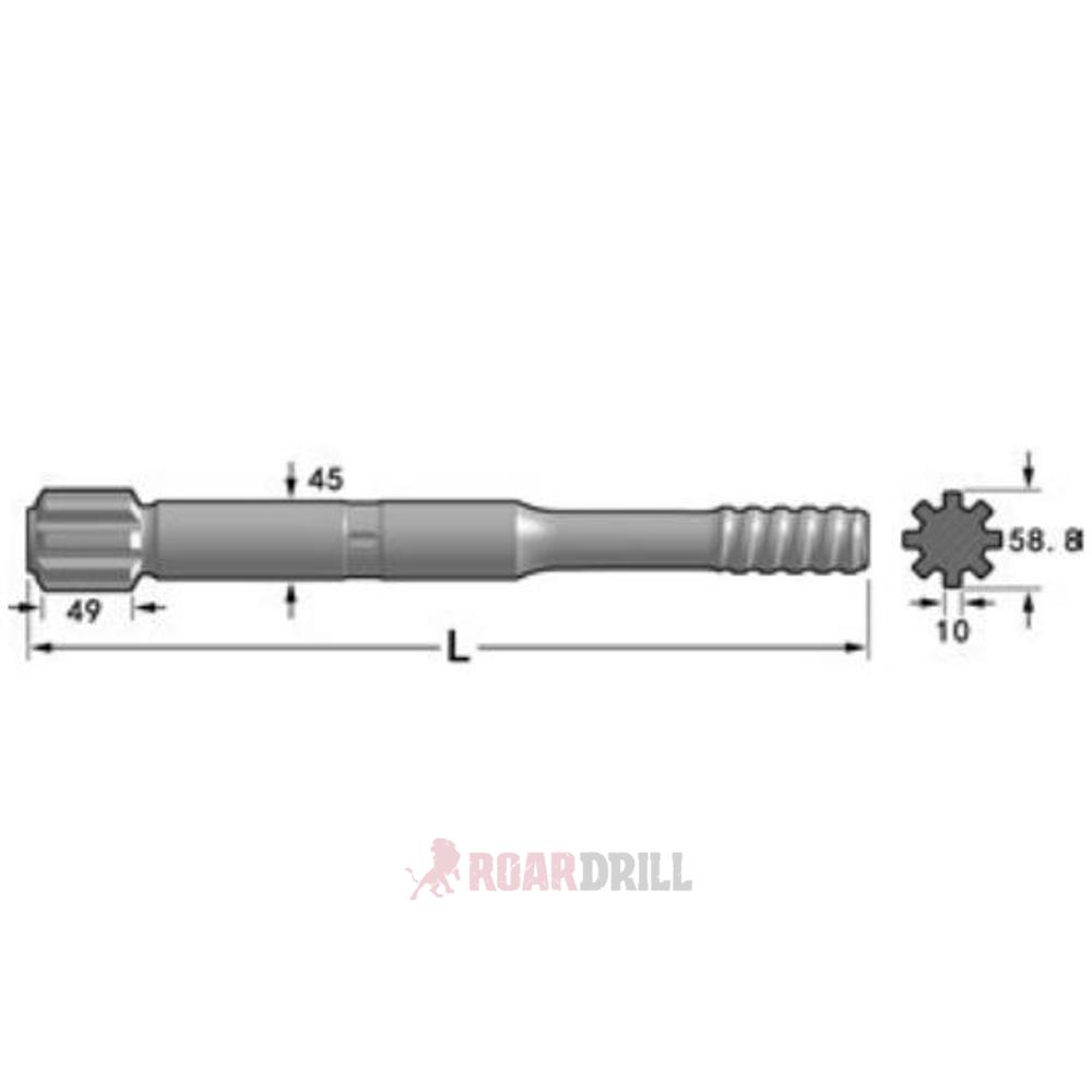 [1305-xx-45T45-0550-23] 1305-xx-45T45-0550-23 ADAPTER T45 HL 500 (45/550) (3ADT45HL500)