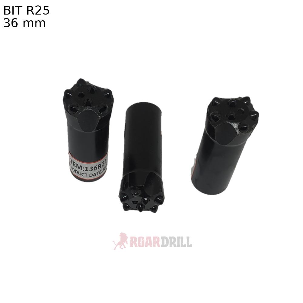 [1102-1431-36R25-27_58-45-51 (125038CZ0509S) (125033CZ0508S)] BIT R25 Ø036 mm Plana Normal Semibalístico E5×8 I2×7