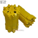 BIT T45 Ø089 mm Drop Center Retráctil Semibalístico 512+812