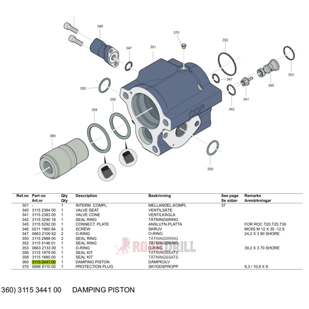 [1228-FF-R32_25-150-23] 1228-FF-R32_25-150-23 COUPLING R32/R25 FF (3C32/25FF)