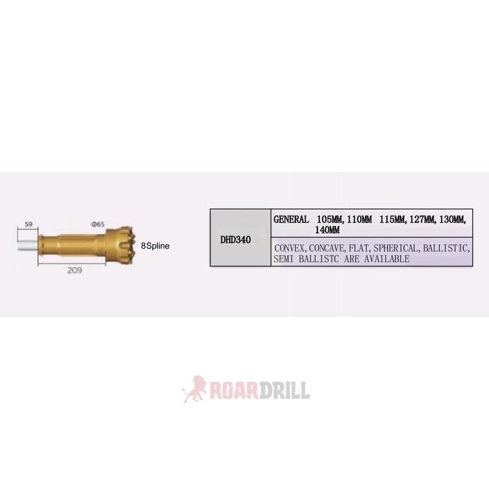 [22-611-105D340-614_814-22-51-1] DTH BIT DHD D:105 mm Tallante DHD340 to Hammer 4" TH45-DHD340. Semibalist