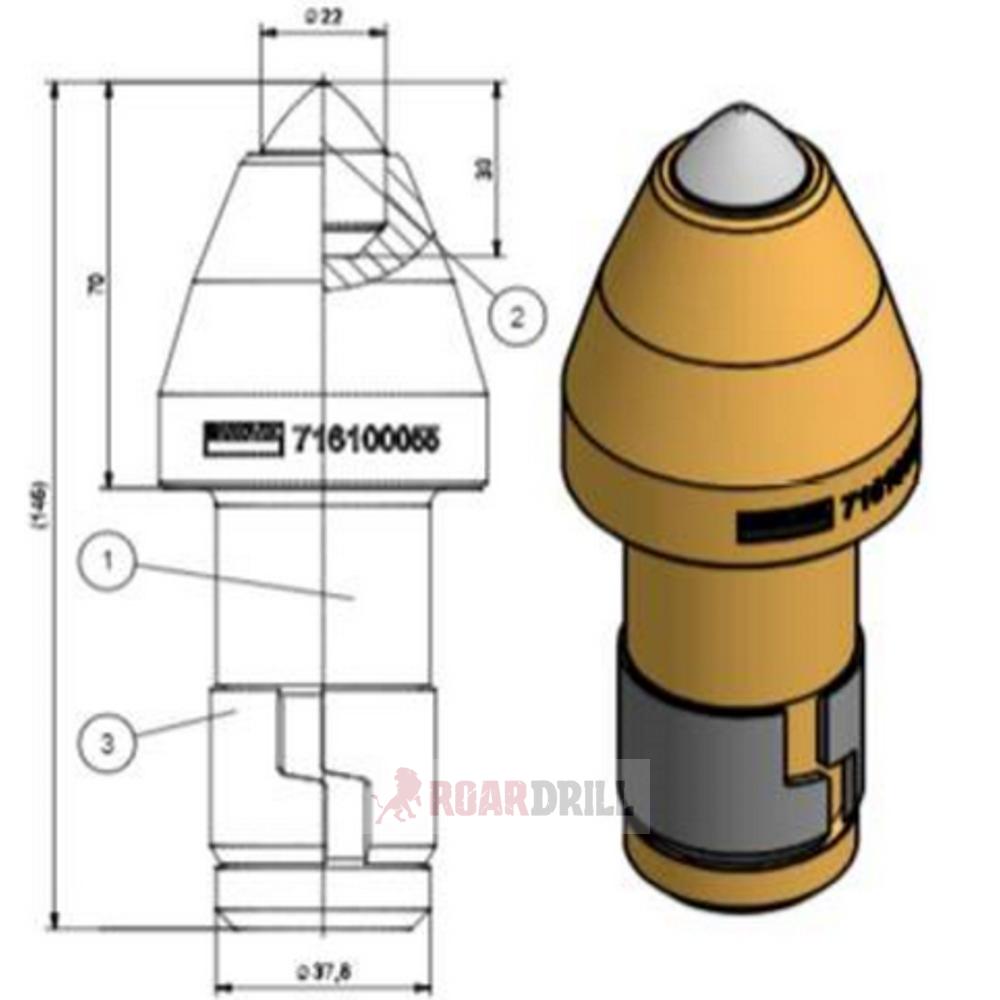 [311-71610055] Pica Rozadora-Tunelador 311-71610055