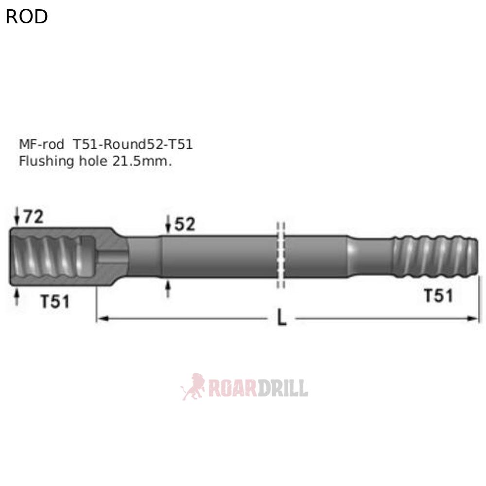[12-351MF523660] ROD (BARRA) T51/MF 3660 (Germany steel)