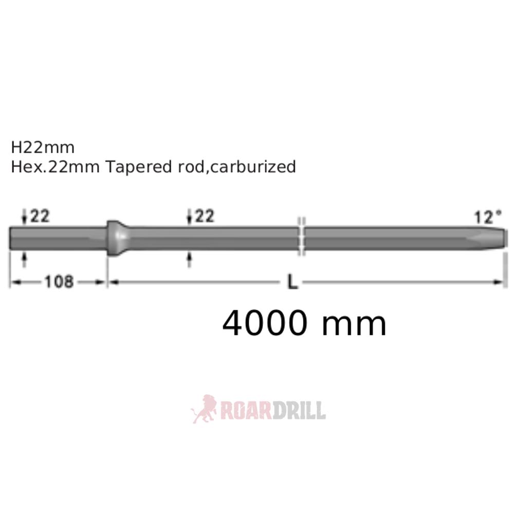 [12-312-21H22-12_108-4000-40 (3X12ABB224000) (3XRAB4000)] ROD (BARRA)hex 22 12º L: 4000  (22/108)