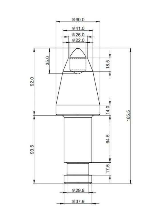 [5-xxx-185-38-60-22-30X-XX-XXXXX] Pica Rozadora-Tunelador 5-xxx-185-38-60-22-30X-XX-XXXXX