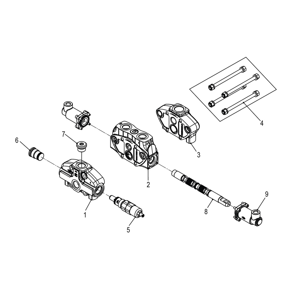 5101-7131700002-1 - Sección de entrada de aceite (Oil inlet plate) (Fig. 1)