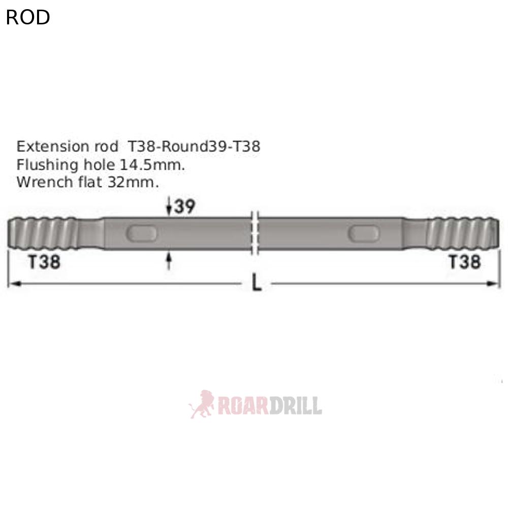 ROD HEX (BARRA) T38/T38 MM 3660 mm