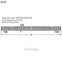 ROD HEX (BARRA) T38/T38 MM 3660 mm