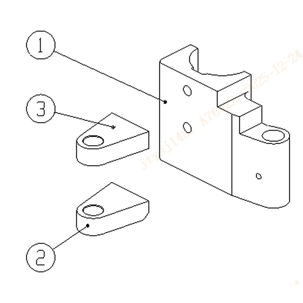 5107-9002500142-2 - Orejeta invertida de cilindro (Inverted oil cylinder ear plate) (Fig. 2)