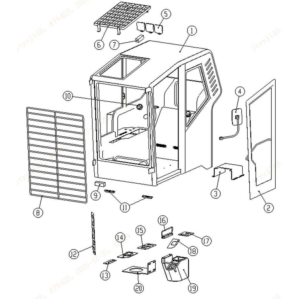 [5109-9033700001-17] 5109-9033700001-17 - Panel de nivelación (Leveling panel) (Fig. 17)
