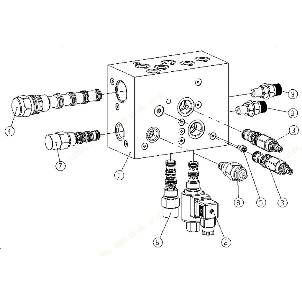 5103-7348400001 - Válvula selectorashuttle (Valve) (Fig. 5)