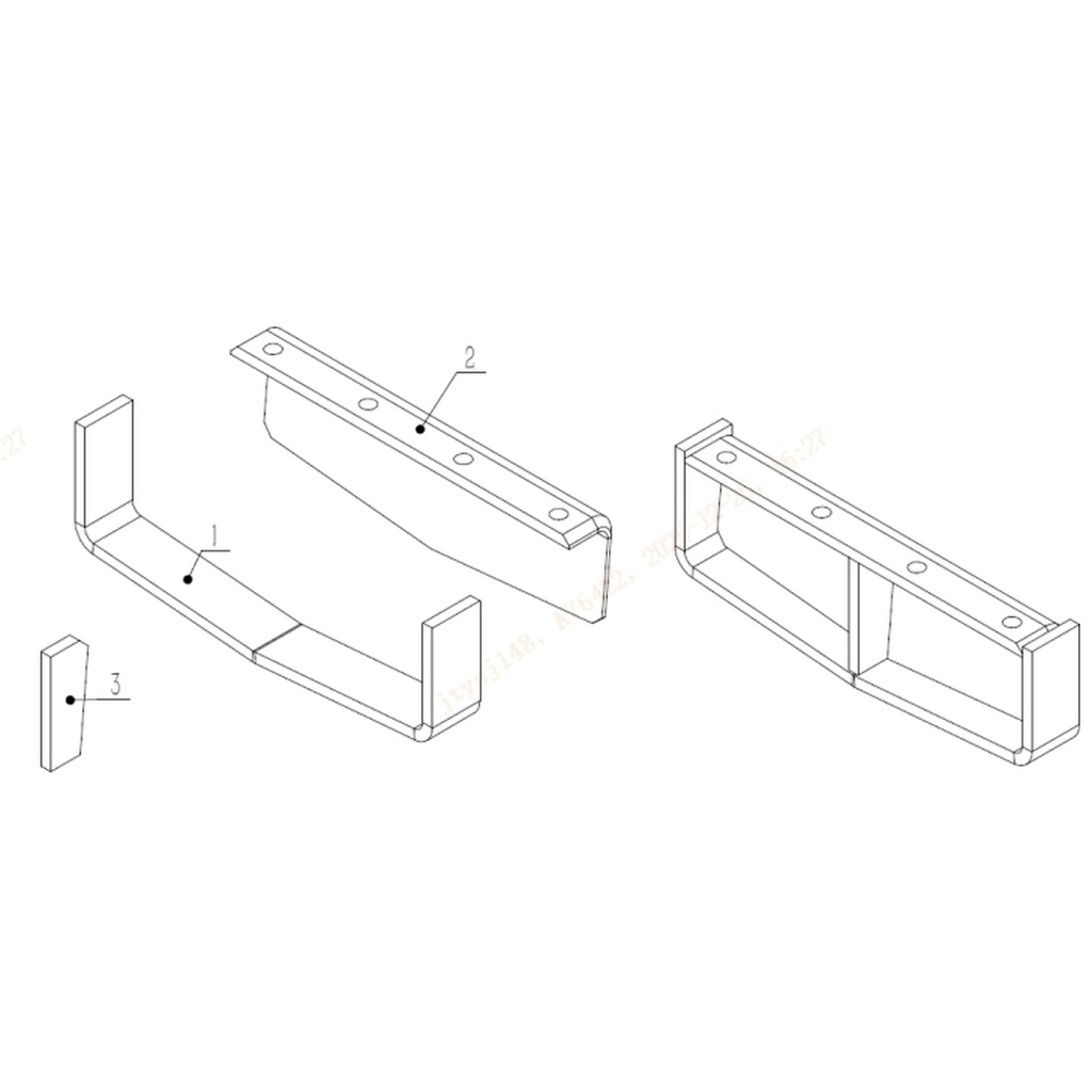 5107-TR45.02.03-2 - Oruga L Track front guide mechanism (L-shaped plate) (Fig. 2)