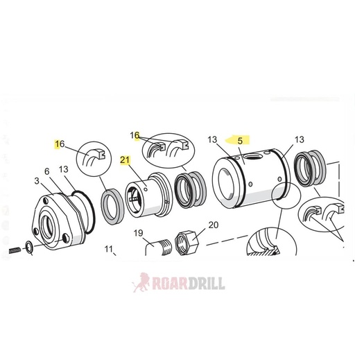 [80011839 13] O–RING (HL 800) Fig 13
