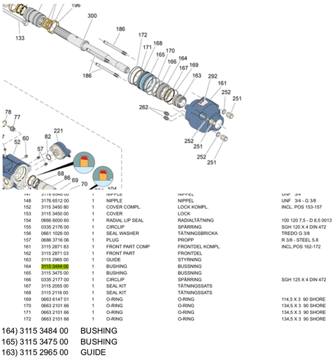 [14-3115348400] BUSHING COP2560EX 3115348400